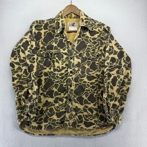 Vintage Black Sheep Flannel Shirt men's Large Green Brown Hong Kong Button 70s